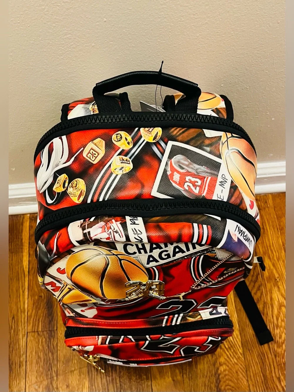 Jordan Borough Graphic Black/Multi Color Backpack  MA9220-K90